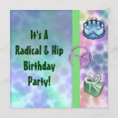 Search for tie dye birthday invitations Flower power