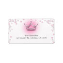 Search for princess wedding return address labels Elegant