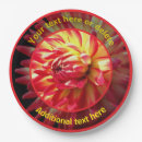 Search for red flower plates Party