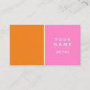 Search for neon orange business cards Minimalist