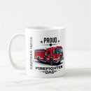 Search for firefighter daddy mugs Firetruck