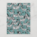 Search for zebra pattern postcards Africa