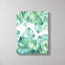 Search for watercolor canvas prints Palm leaves
