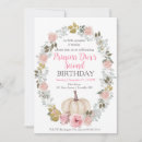 Search for pumpkin birthday invitations Cute