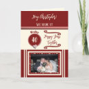 Search for husband 40th anniversary cards For him