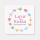 Search for love is sweet napkins Bridal shower