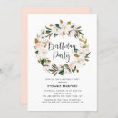Search for magnolia birthday invitations Watercolor