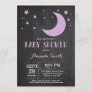 Search for purple moon baby shower invitations Over the moon