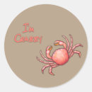 Search for funny crab stickers Crustacean