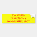 Search for handicap bumper stickers Humour