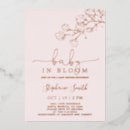 Search for in bloom baby girl shower invitations Blush pink