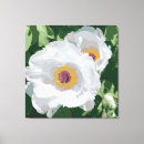 Search for peony canvas prints White
