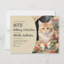 Search for feline 4x5 invitations For her