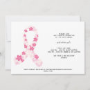 Search for breast cancer pink ribbon invitations Survivor