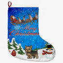 Search for yorkies christmas stockings Santa