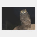 Search for horned wrapping paper Great horned owl