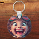 Search for cartoon face key rings Funny