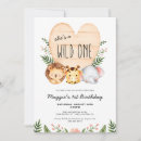 Search for baby safari birthday invitations Greenery