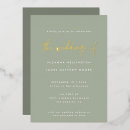 Search for gold foil pressed wedding invitations Simple