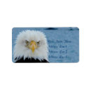 Search for eagle photo return address labels Raptor
