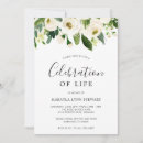 Search for white rose funeral invitations Simple