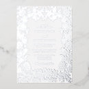 Search for real foil wedding invitations Silver