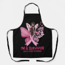 Search for breast cancer survivor aprons Pink