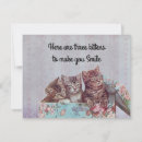 Search for vintage kitten cards Pink