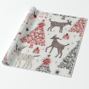 Search for reindeer christmas wrapping paper Silver