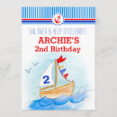 Search for sailing birthday invitations Boy