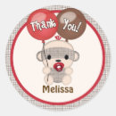 Search for brown monkey stickers Red