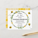 Search for bees 4x5 invitations Botanical