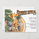 Search for safari gender reveal invitations Boy or girl