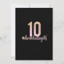 Search for 10 years old girl birthday invitations Double digits
