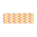 Search for yellow chevron return address labels Pattern