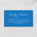 Search for lighting and displays invitations Display shower