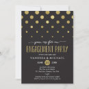 Search for gold foil engagement party invitations Calligraphy