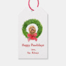 Search for dog christmas gift tags Watercolor