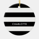 Search for black and white striped christmas tree decorations Elegant