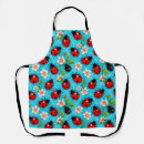 Search for ladybug and flowers aprons For kids