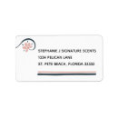 Search for essential return address labels Pink