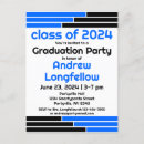 Search for blue and black graduation invitations University