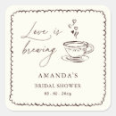 Search for love is brewing stickers Elegant