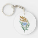 Search for peacock feather key rings Blue