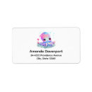 Search for octopus return address labels Cute