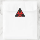 Search for black mail triangle stickers Biohazard symbol