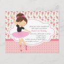 Search for ballerina shoes birthday invitations Cute