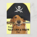 Search for pirate day postcards Dog
