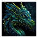 Search for yellow dragon posters Illustration