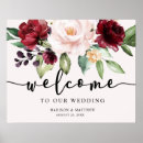 Search for burgundy floral wedding signs Pink